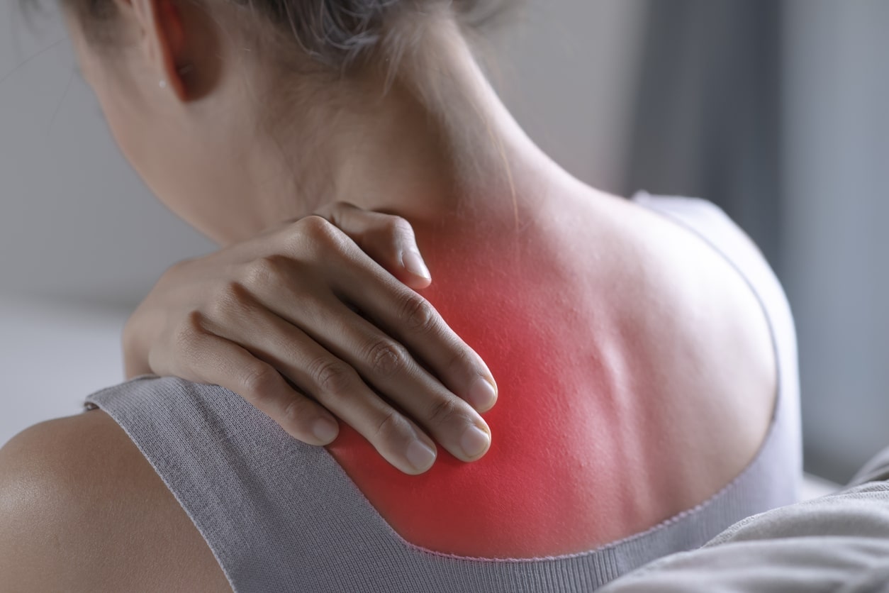 Neck or shoulder pain, fibromyalgia