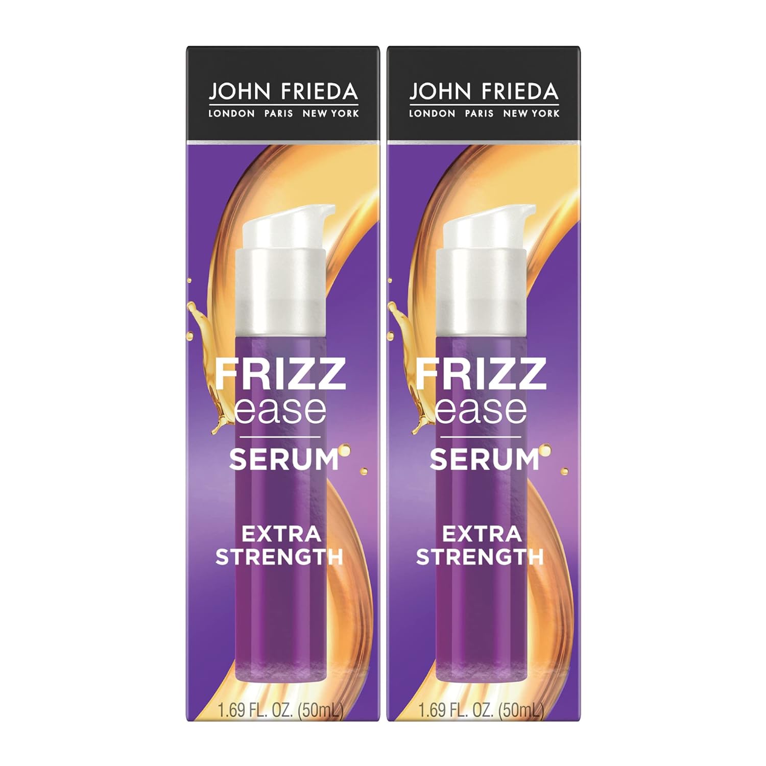 A bottle of frizz serum