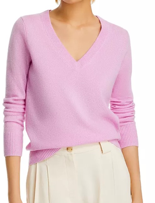 AQUA V-Neck Cashmere Sweater (13 colors) $69.99 (was $178)