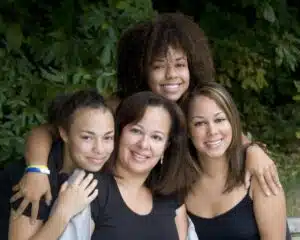 Adela Cepeda and her daughters