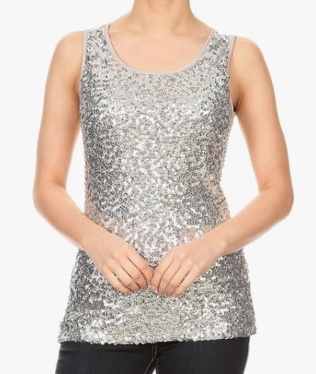 Anna-Kaci Sparkle & Shine Glitter Sequin Top (10 colors), $28.49 (was $34.99)