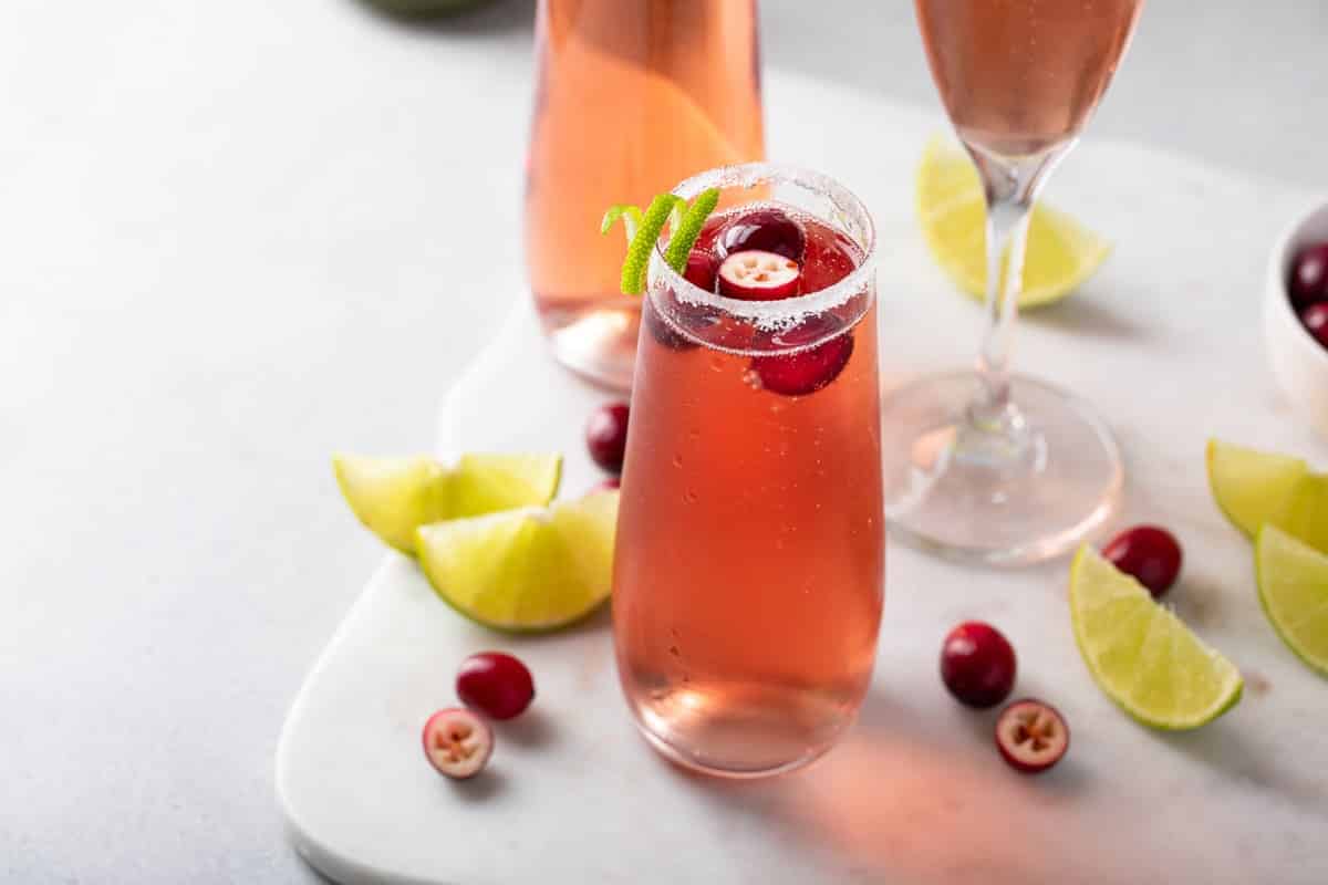 Cranberry Bourbon Fizz