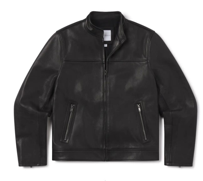 Mott & Bow Leather Racer Jacket, $795