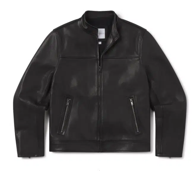 Mott & Bow Leather Racer Jacket, $795