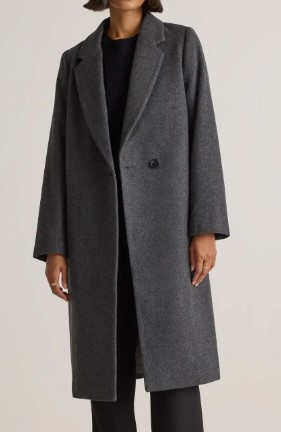 Quince Italian Wool Classic Single-Breasted Coat (5 colors) $179.90 (was $698.00)