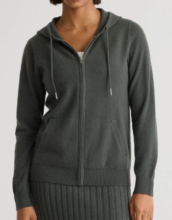 Quince Mongolian Cashmere Full-Zip Hoodie (7 colors) $99.90 (was $198)