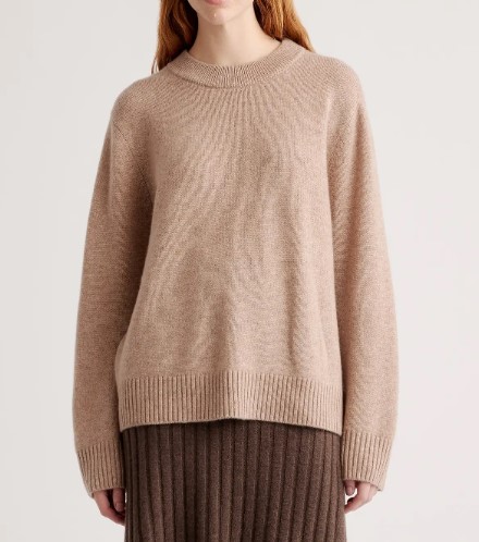 Quince Mongolian Cashmere Oversized Crewneck Sweater (5 colors) $99.90 (was $278)
