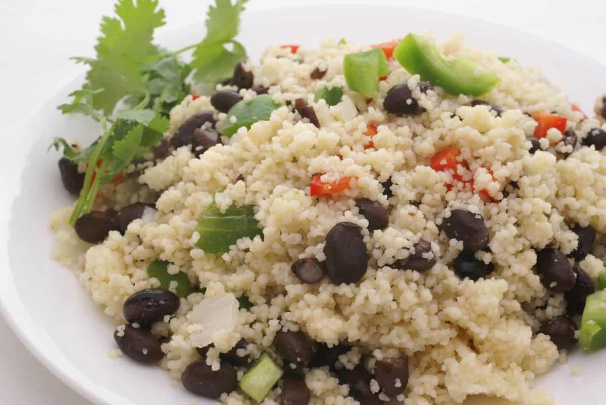 Quinoa and black bean salad