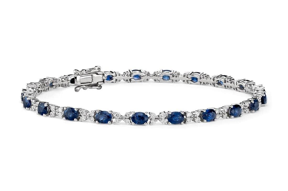 Sapphire and Diamond Bracelet Blue Nile