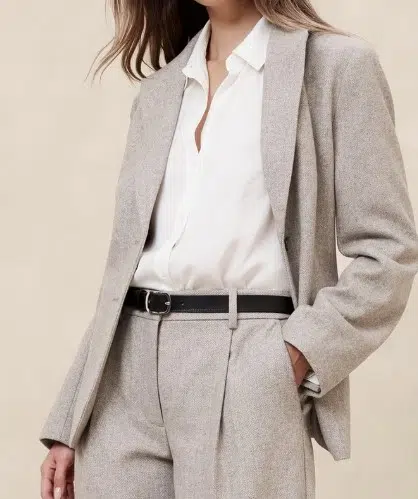 Banana Republic Wool-Blend Herringbone Blazer $90 (was $180)