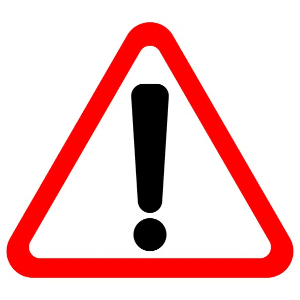 Warning or red flag