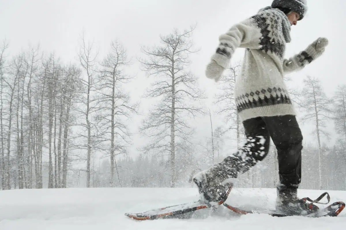 snowshoeing