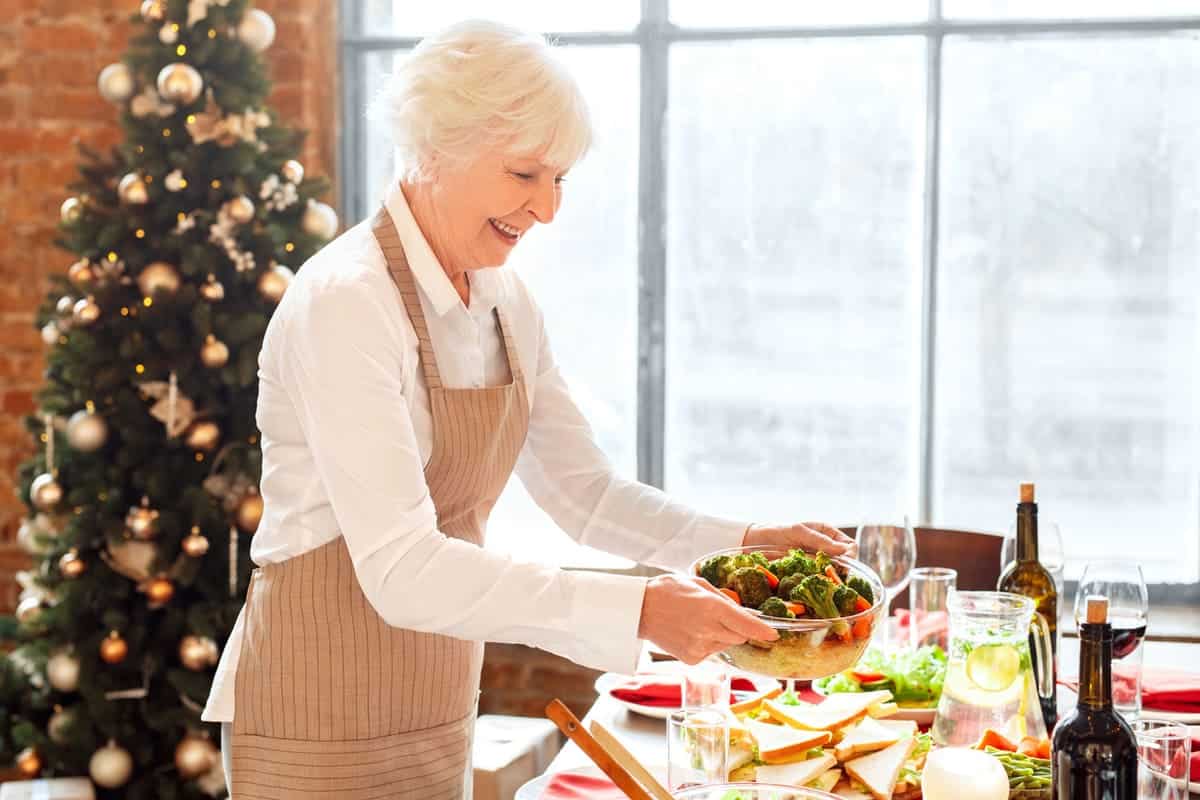 woman preparing health dinner, mindful eating