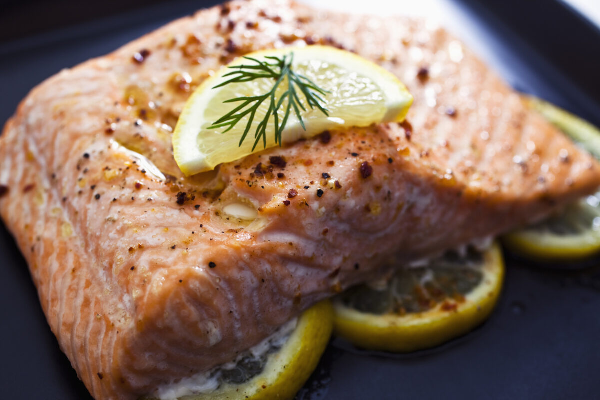 Baked Salmon with Lemon and Dill