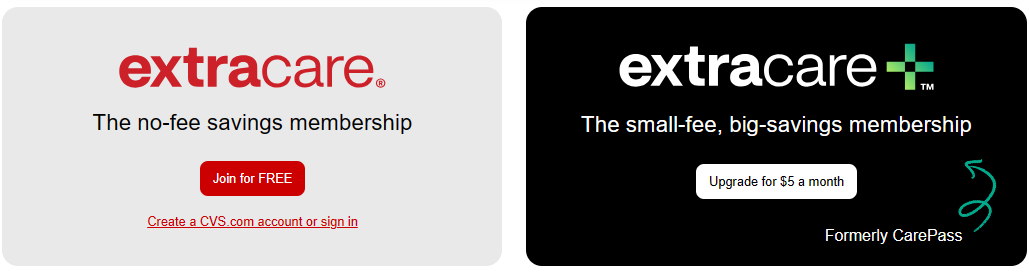 CVS Extracare Options