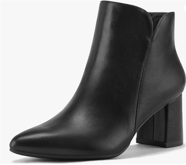 Mysoft Women's Ankle Boots Chunky Block Low Heel (7 colors) $52.99