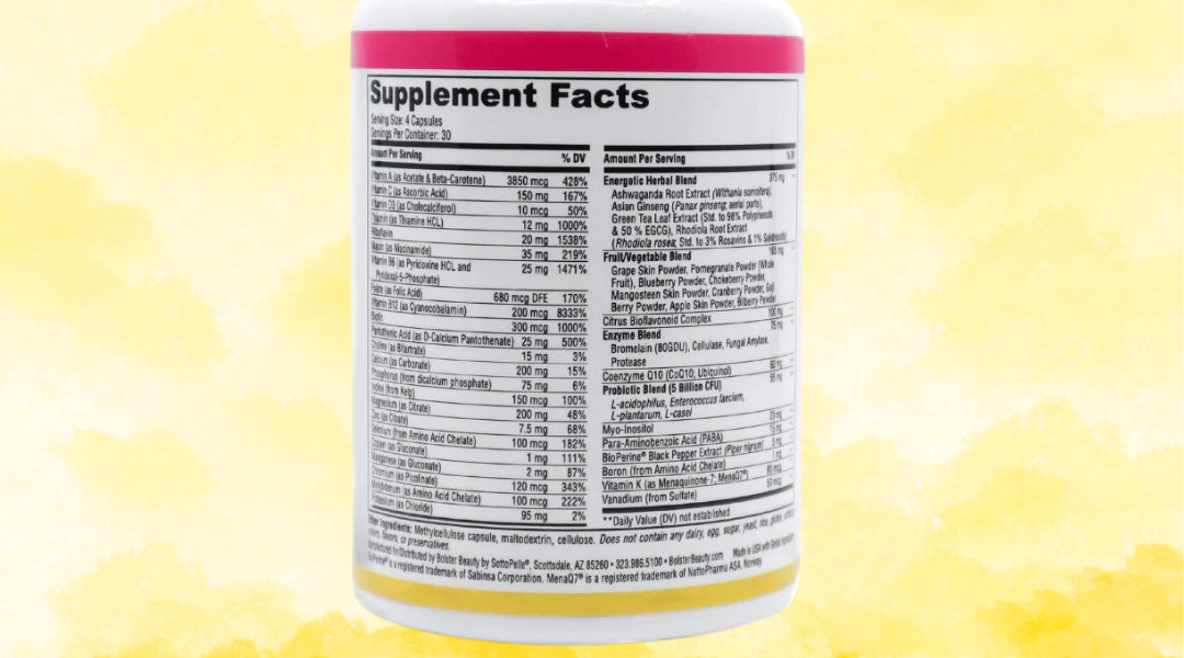 Wellness Wakeup Ingredients