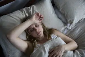 Sleepy woman
