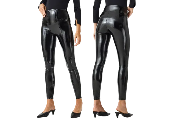 faux patent leather leggings 