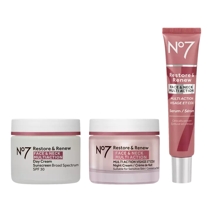 No7 Restore & Renew Face & Neck Skincare System