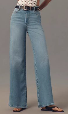 FRAME Le Slim Palazzo High-Rise Wide-Leg Jeans, $278