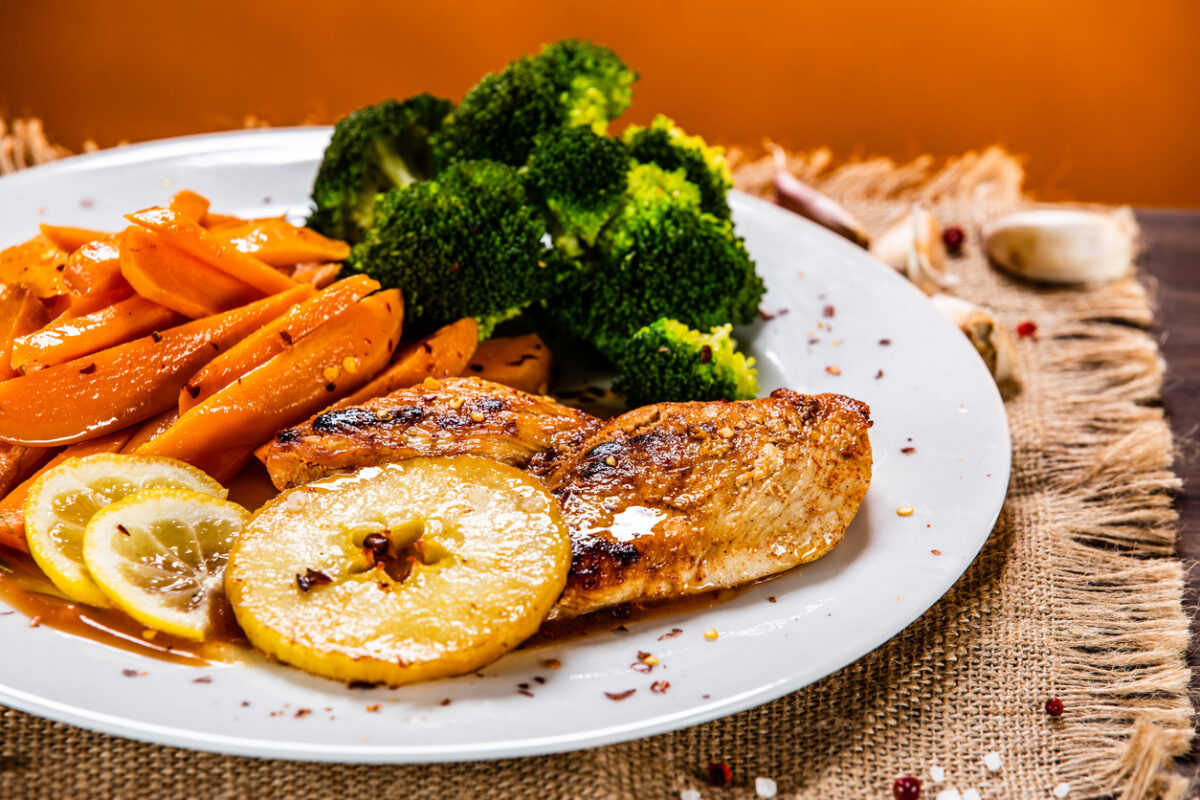 Grilled Lemon Herb Chicken with Roasted Vegetables