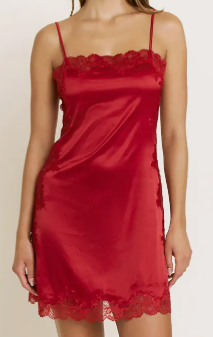 Honeydew Garden of Eden Lace Trim Satin Chemise (2 colors) $64