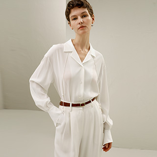 Lilysilk Tie-Detailed Silk Blouse