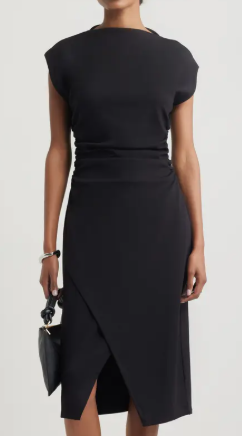 Nordstrom Ruched Funnel Neck Midi Dress, $89.50