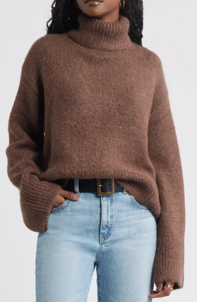 Treasure & Bond Fuzzy Turtleneck Sweater (3 colors), $55.65 (was $79.50