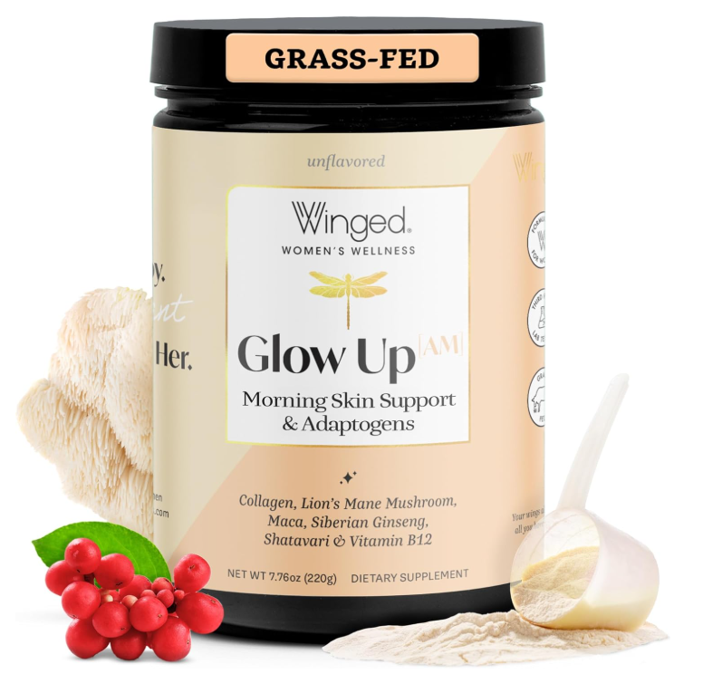 Winged Wellness Glow Up AM, $29.95