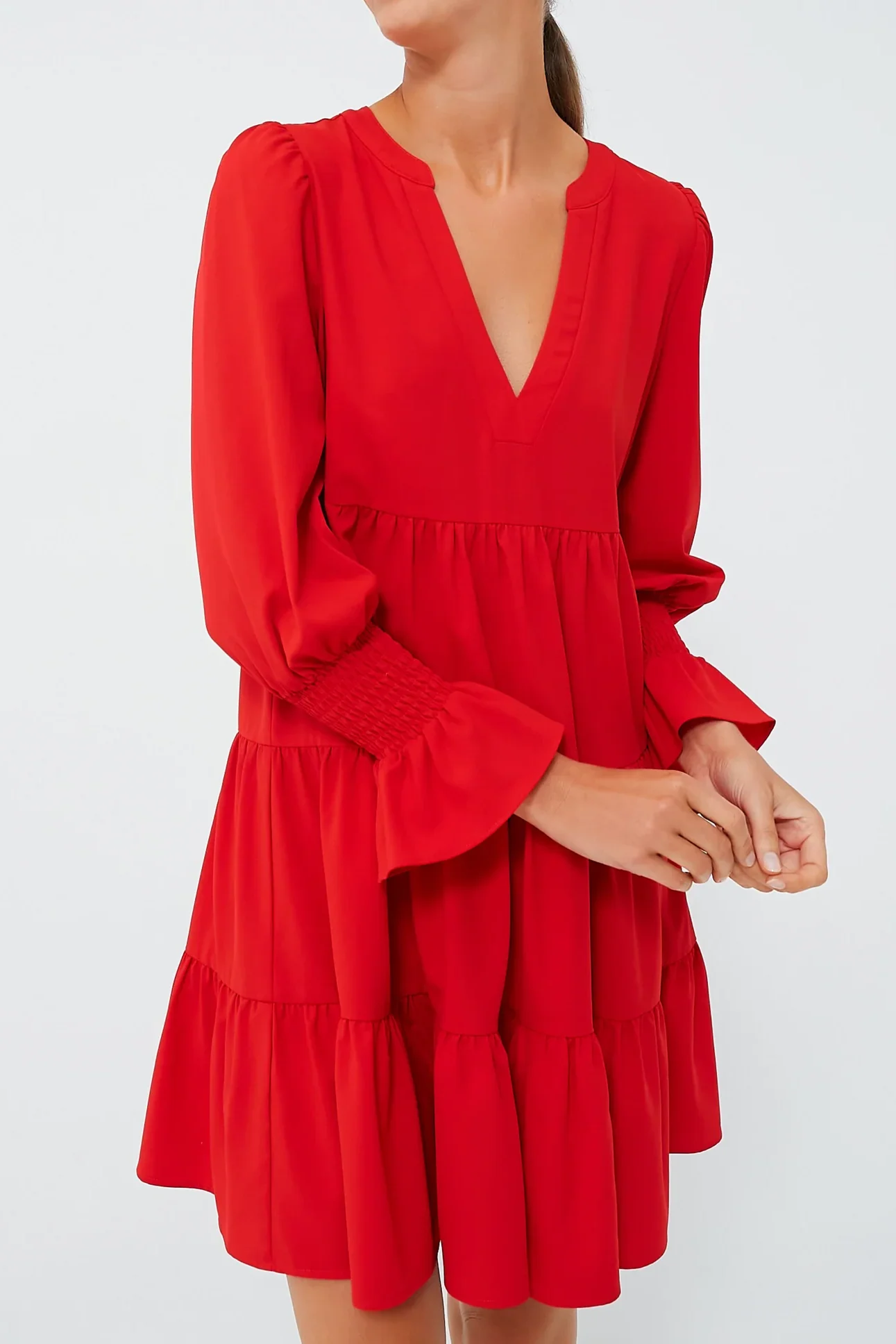 Tuckernuck Red Crepe Kenzo Dress, $128