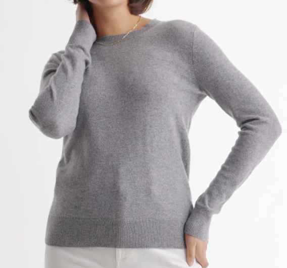 Quince Cashmere Crewneck Sweater