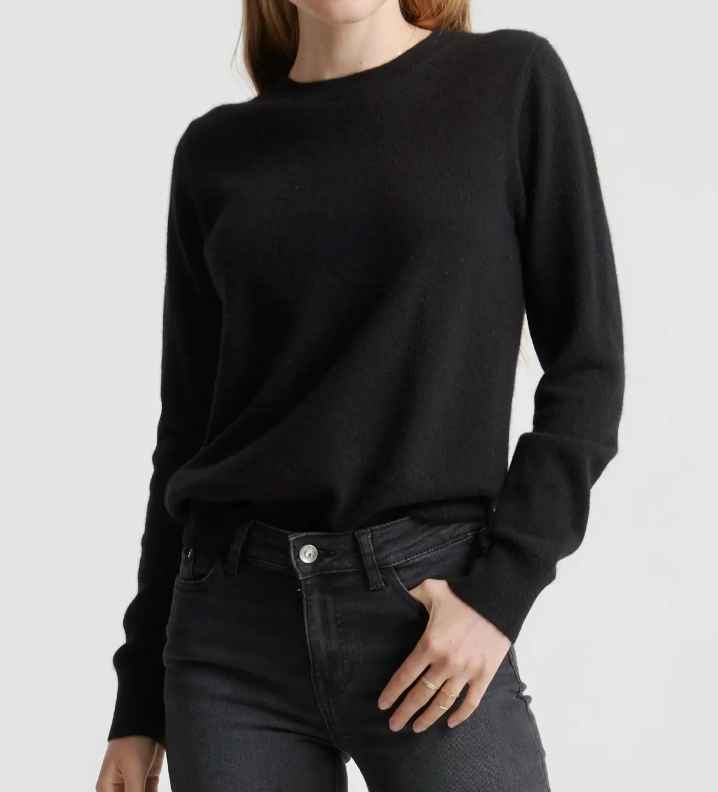 Quince Mongolian Cashmere Crewneck Sweater