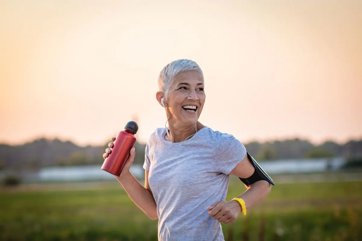 woman running