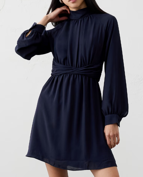 Banana Republic Twisted-Waist Mini Dress (4 colors) $65 (was $130) extra 20 % off ck out