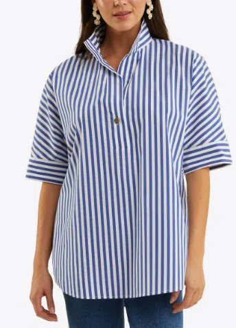 Draper James Logan Top Poplin