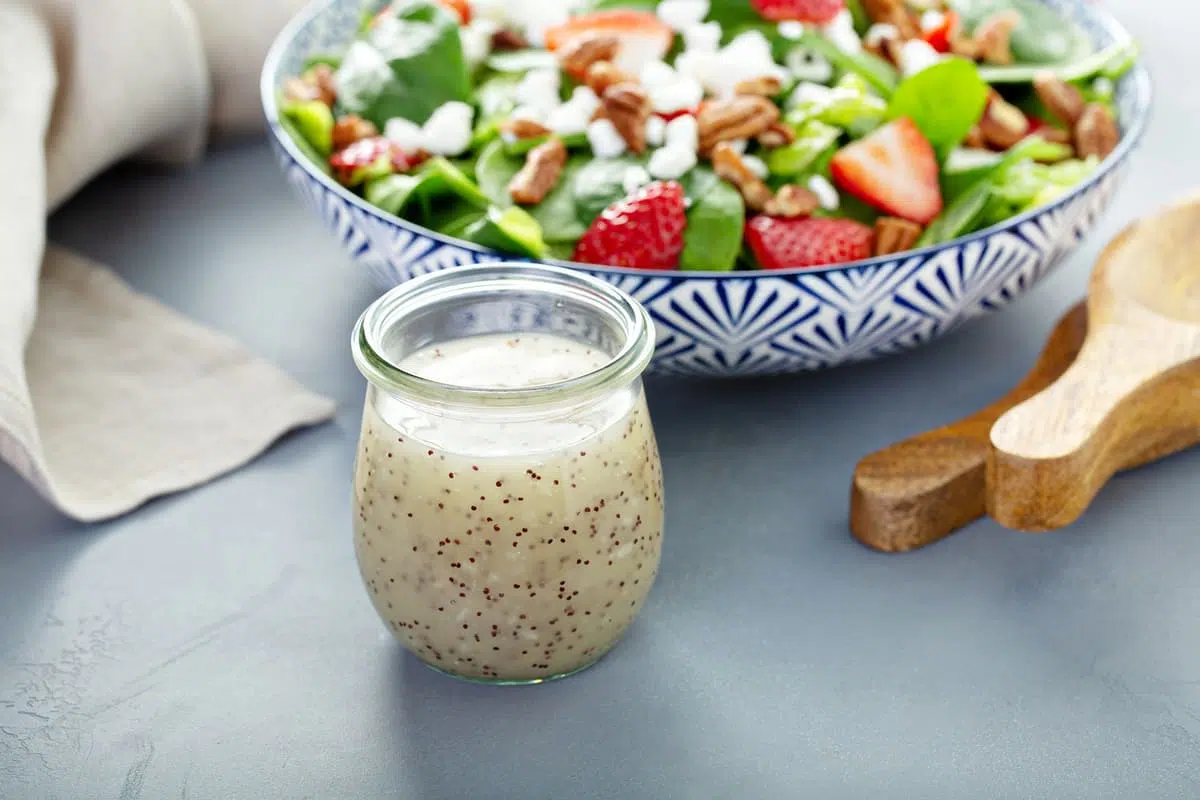 Spring Berry Salad with Lemon Poppy Seed Dressing