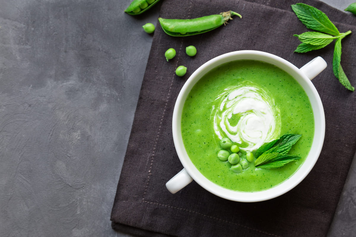 Spring Pea and Mint Soup