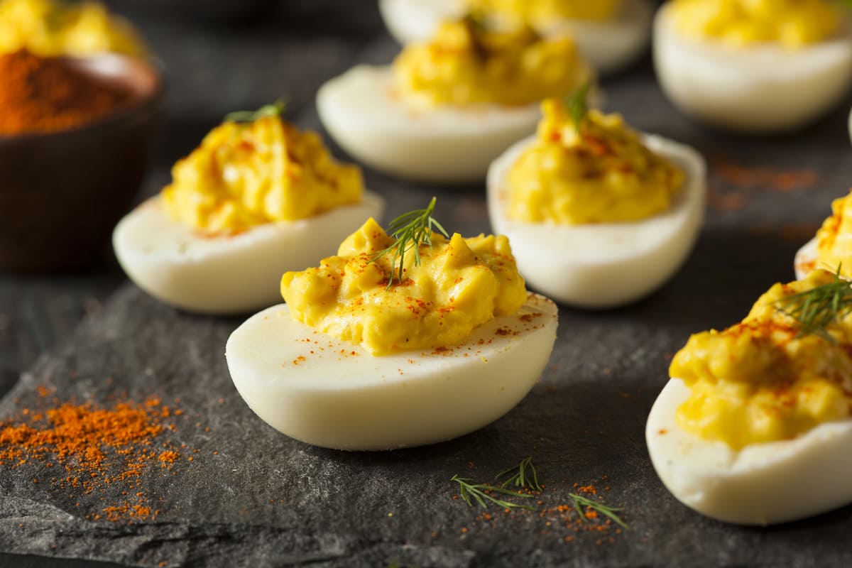 Truffle Parmesan Deviled Eggs