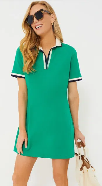 Tuckernuck Green Hutton Polo Dress