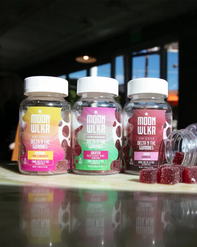 MoonWlkr delta 9 THC Gummies three flavors