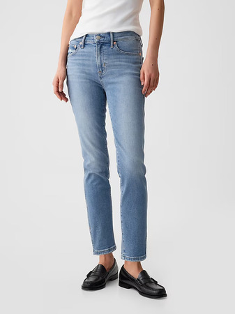GAP Mid Rise Split-Hem Vintage Slim Jeans
