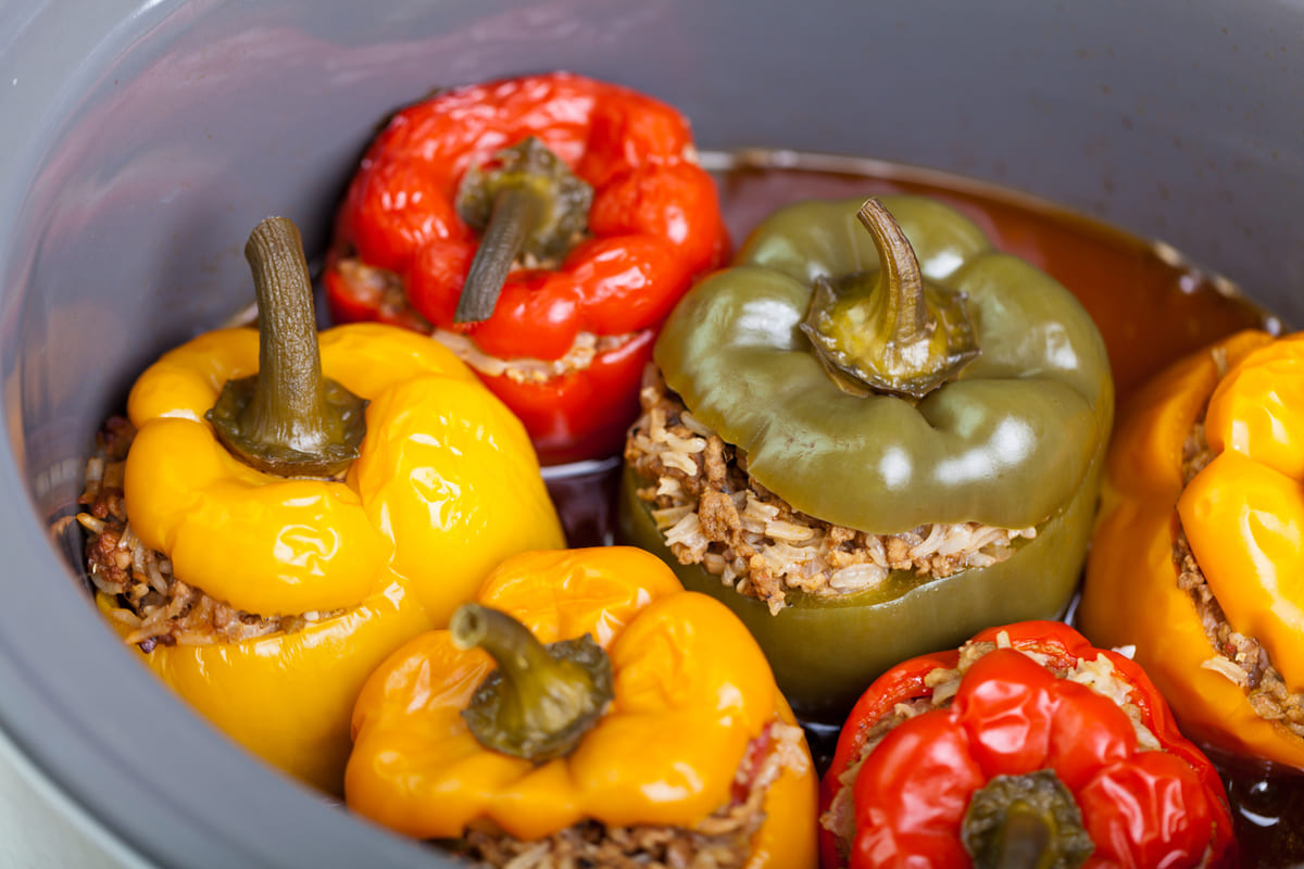 Mediterranean Stuffed Bell Peppers