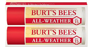 Burt's Bees All-Weather SPF 15 Lip Balm (two-pack), $8.29