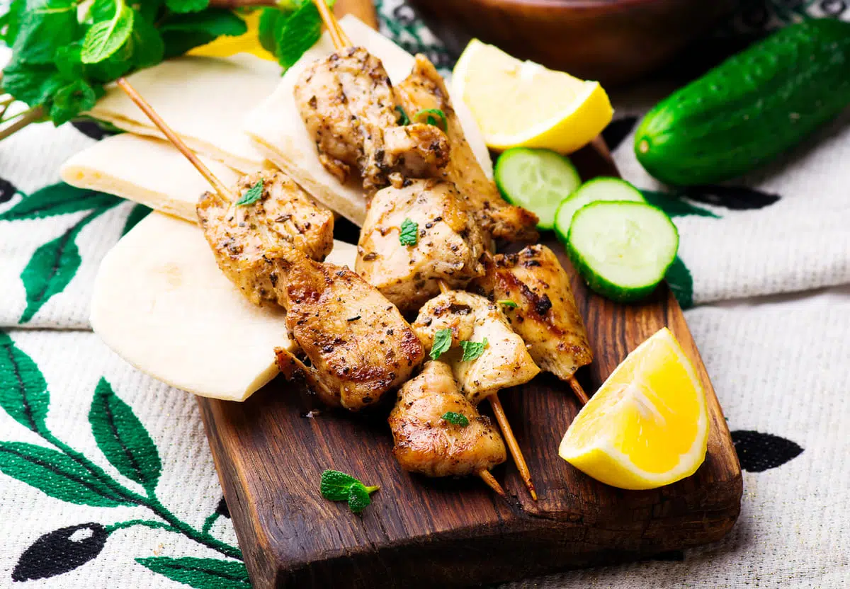 Grilled Lemon Herb Chicken Skewers