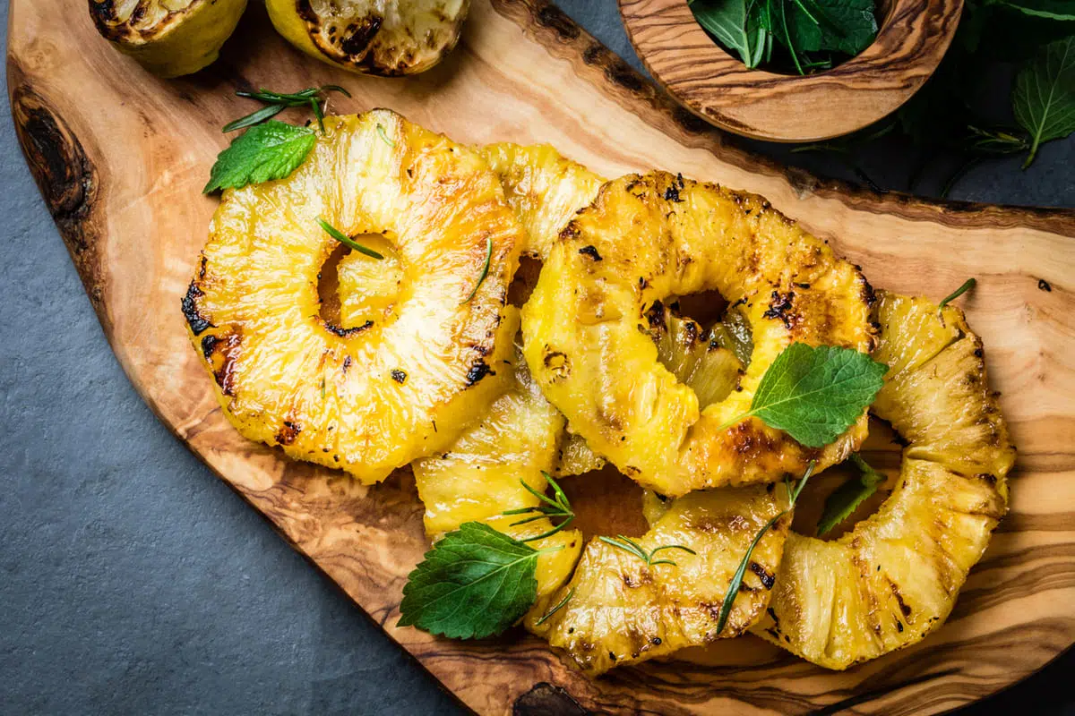 Grilled Pineapple with Honey and Lime