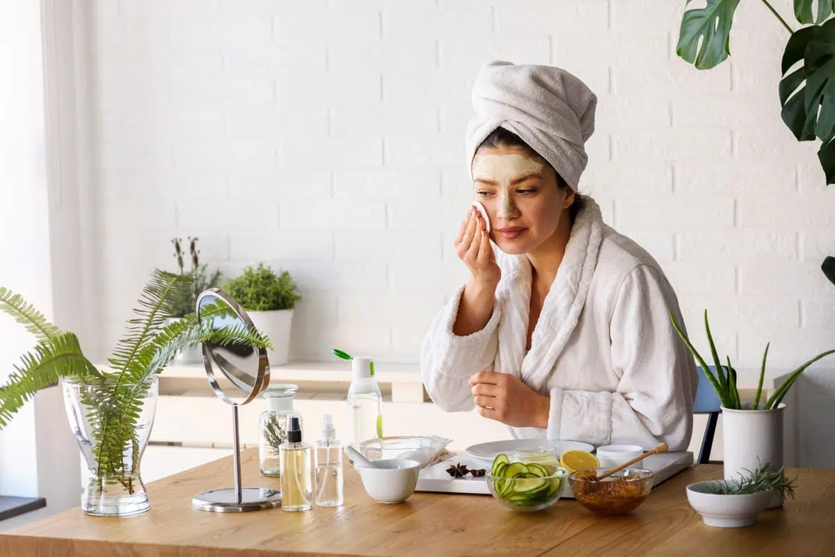 Healthy skincare routine