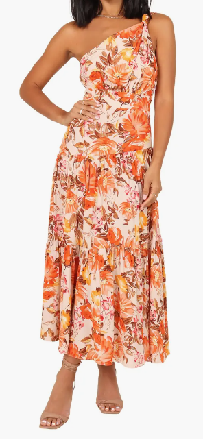 Petal & Pup Marietta Floral One-Shoulder, $90