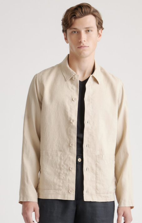 Quince 100% European Linen Shirt Jacket